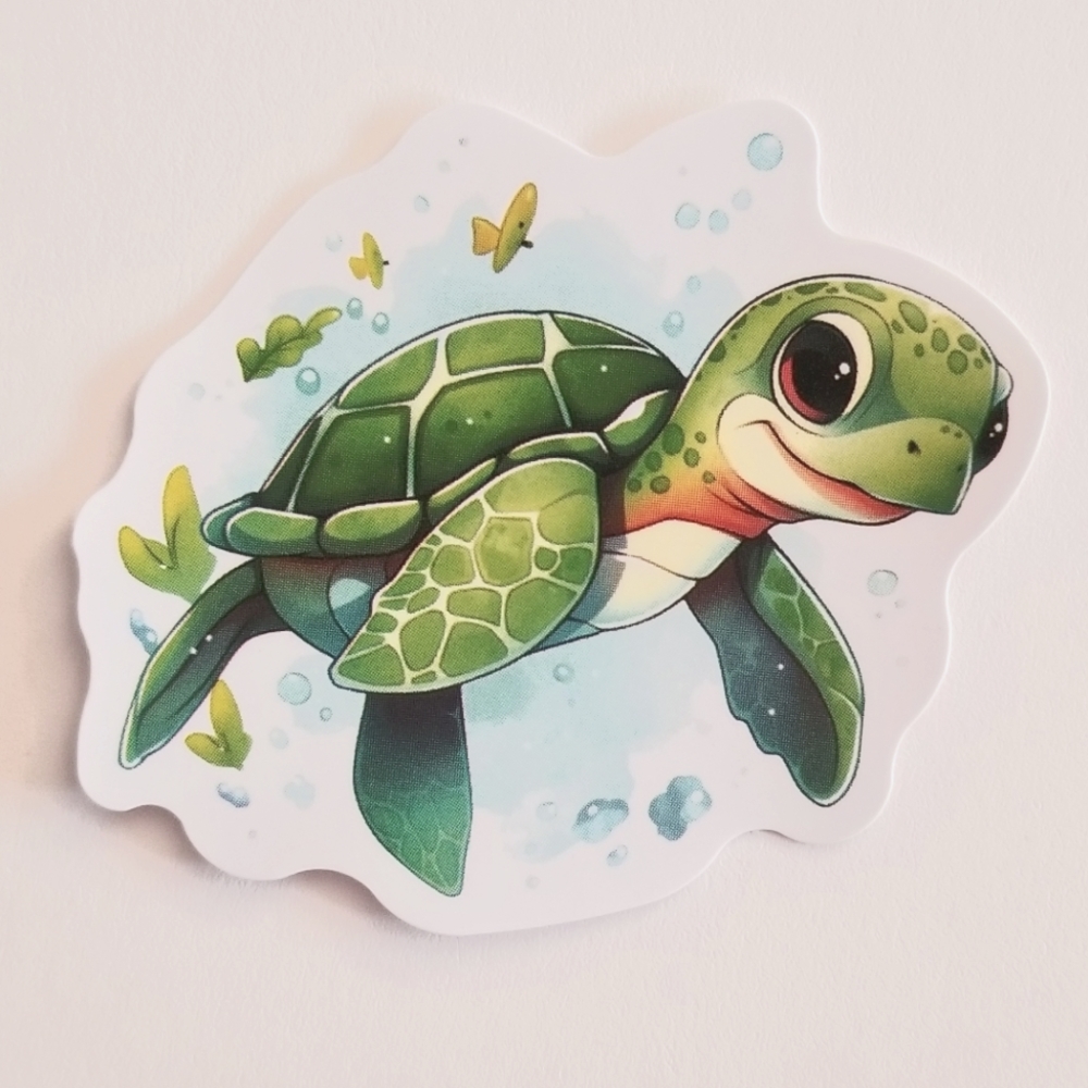 10/$10 Cute Sea Turtle Sticker